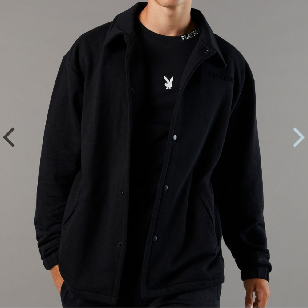 NWT PLAYBOY EMBOSSED FLEECE JACKET
